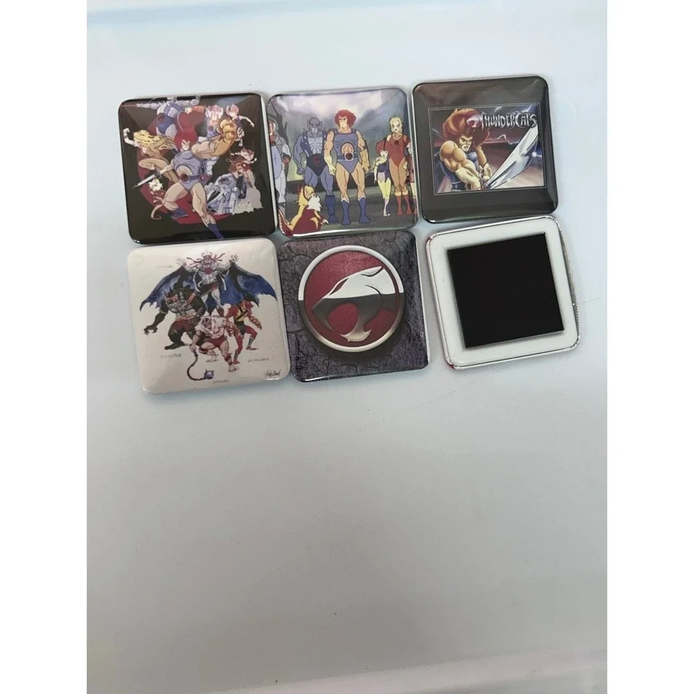 Lot of 6 thundercats 2x2 magnets